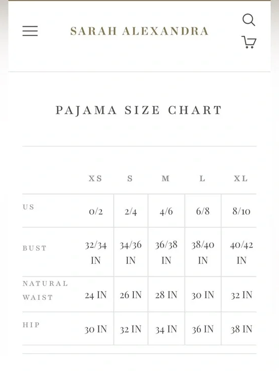 Brand new in package Sarah Alexandra x Salua Long Sleeved Pajama Set- Size M - Picture 9 of 9